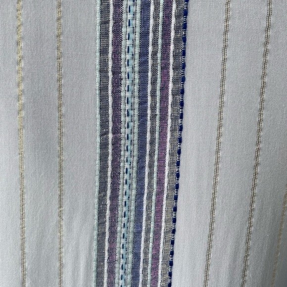 Lovestitch Tie Waist Metallic Striped Top Size S - Picture 4 of 7